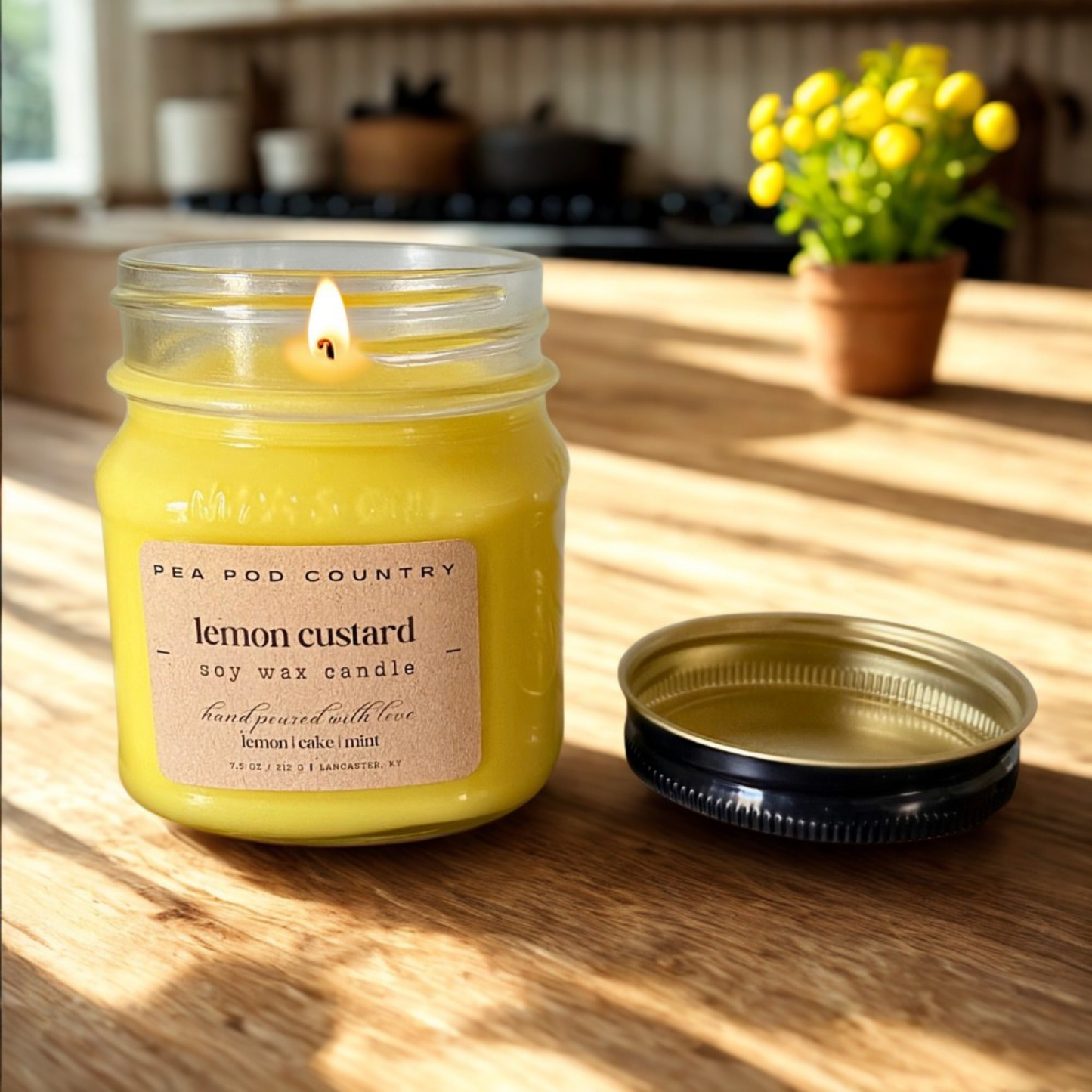 Warm + Sweet Candle Pair – Hot Buttered Rum & Golden Crumb Cake