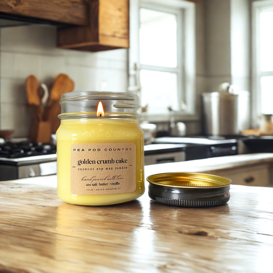Golden Crumb Cake Candle