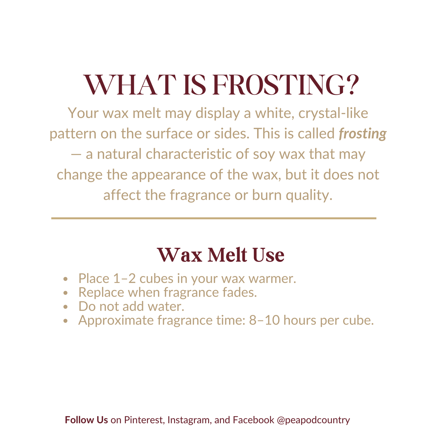 Frankincense & Myrrh Wax Melt