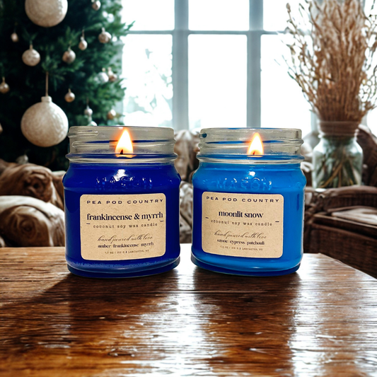 The Calm & Elegant Pair :  Moonlit Snow + Frankincense and Myrrh