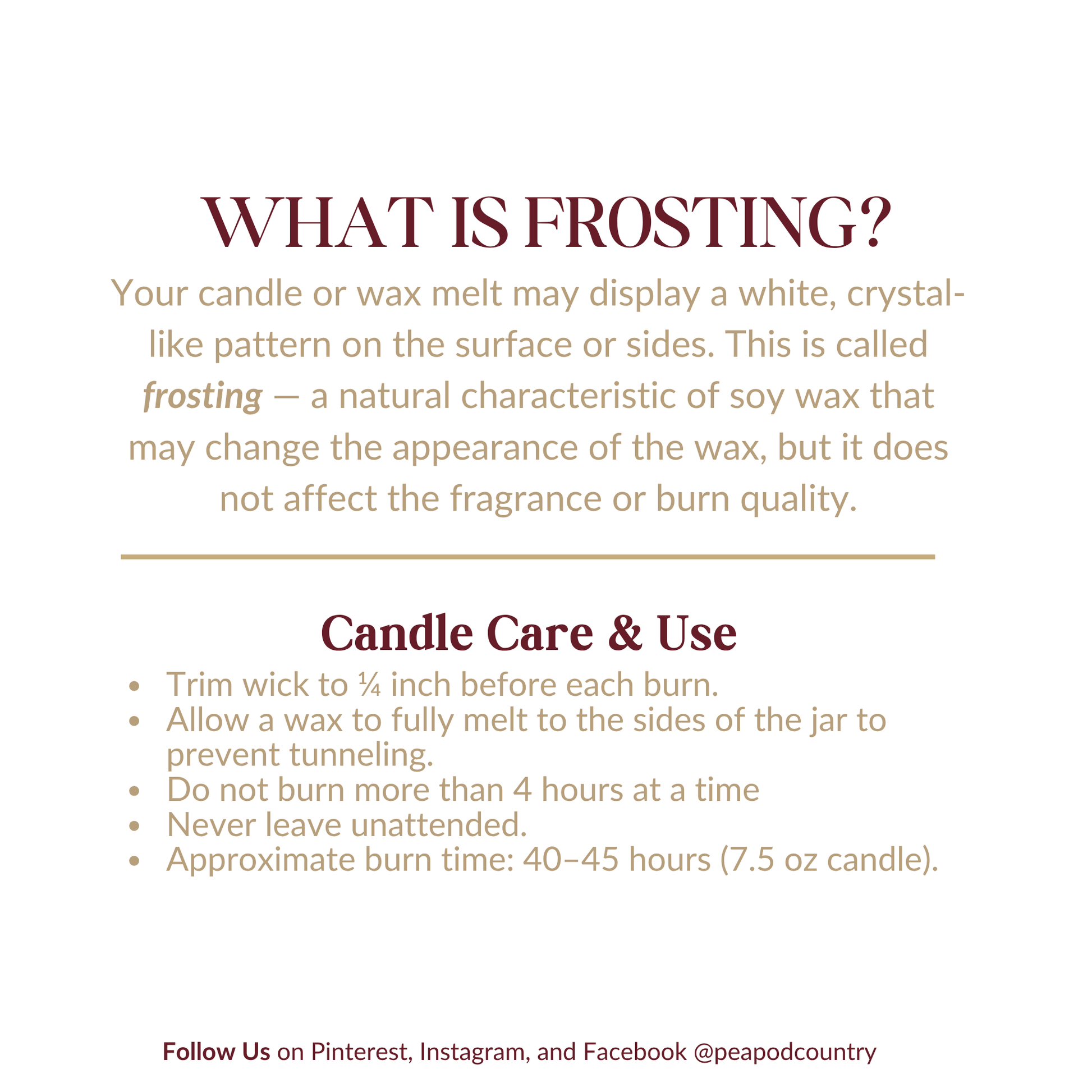 Candle Care & Use Instructions