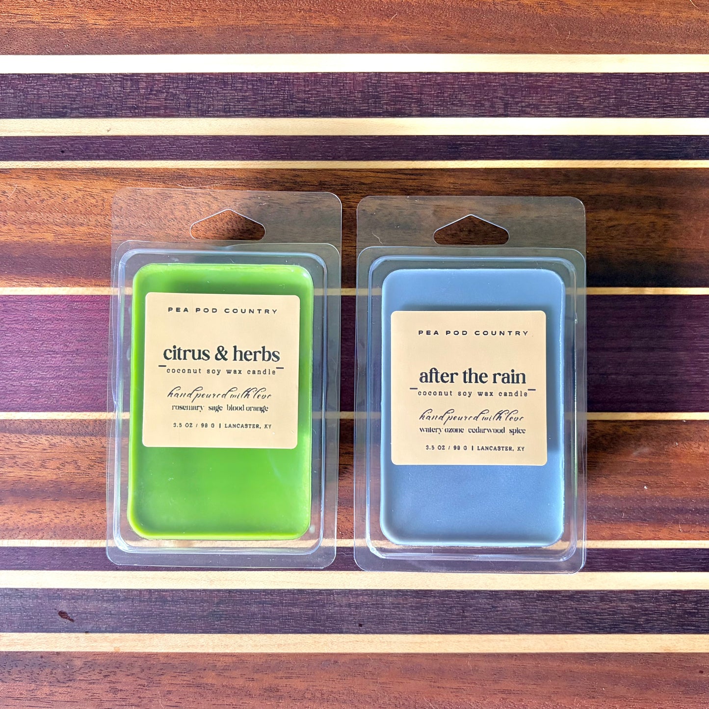 Citrus & Herbs with After the Rain Wax Melt Pairing